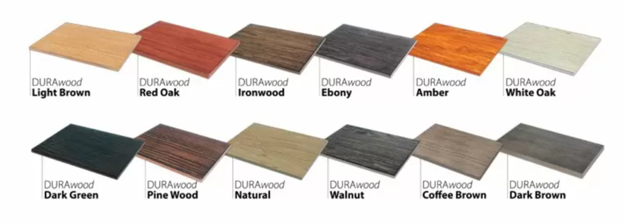 Các mẫu tấm vân gỗ DURAwood phổ biến được nhiều khách hàng quan tâm